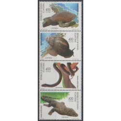 Guinée équatoriale - 1997 - No 356A/356D - Reptiles