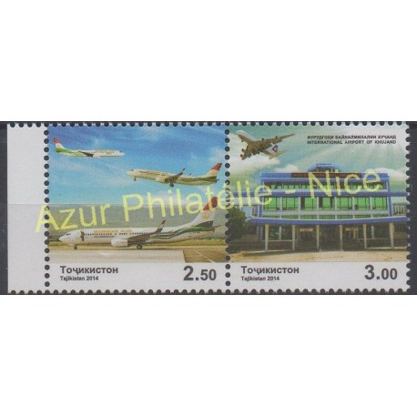 Tadjikistan - 2014 - No 500/501 - Avions