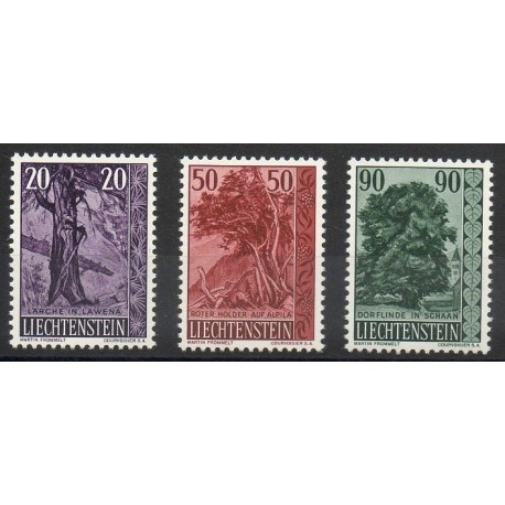 Liechtenstein - 1959- No 339/341 - Arbres