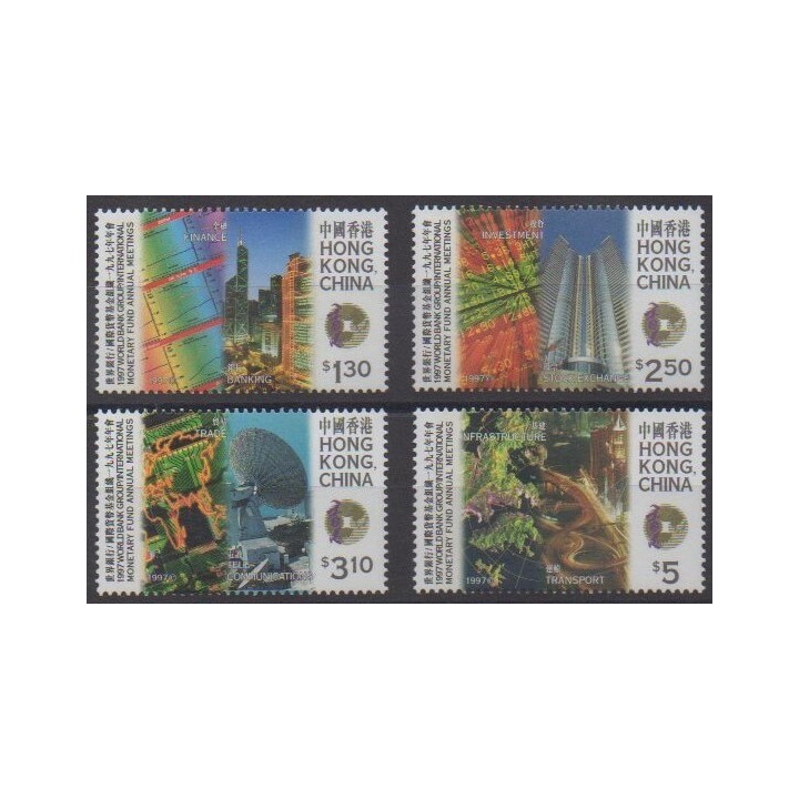 Acheter cette série de timbres d'Hong-Kong de l'année 1997 (No 844/847).