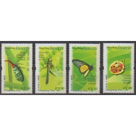 Hong-Kong - 2000 - No 943A/943D - Insectes