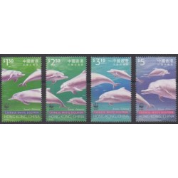 Hong Kong - 1999 - Nb 924/927 - Mamals - Endangered species - WWF