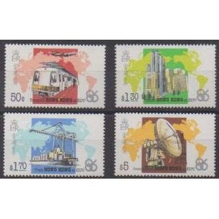 Buy this set of stamps of Hong Kong of the year 1986 (Nb 479/482).