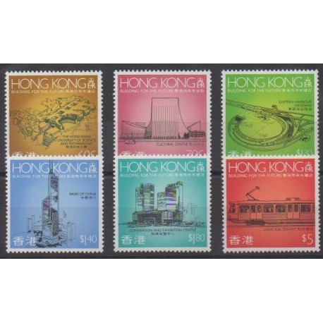 Hong-Kong - 1989 - No 580/585 - Monuments