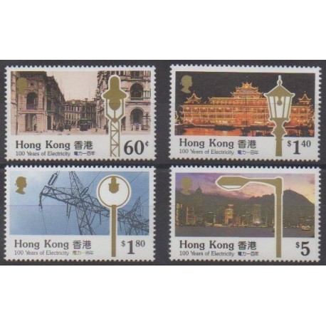 Hong-Kong - 1990 - No 620/623 - Sciences et Techniques