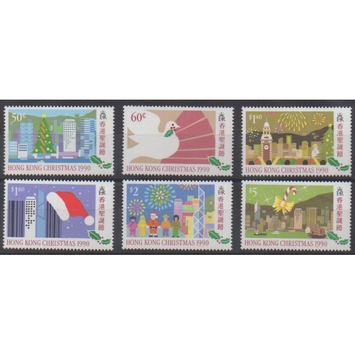 Buy this set of stamps of Hong Kong of the year 1990 (Nb 624/629).