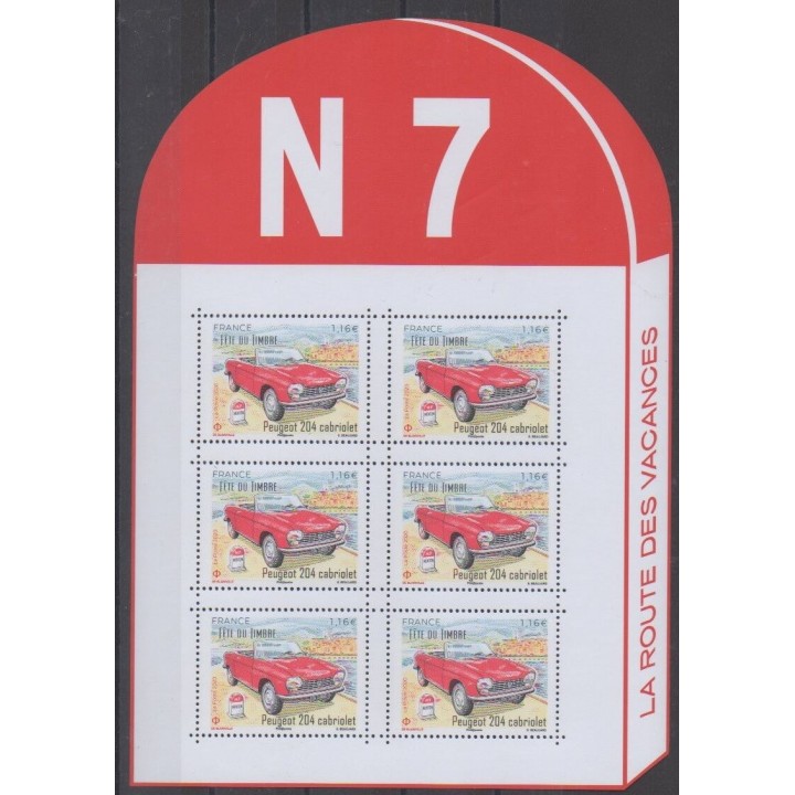 Buy this souvenir sheet  of France of the year 2020 (Peugeot 204 cabriolet).