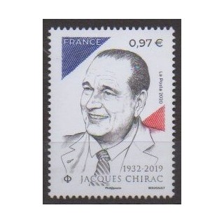 Buy this stamp of France of the year 2020 (Jacques Chirac).