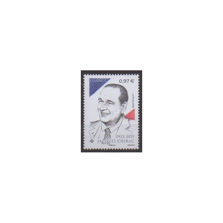 Buy this stamp of France of the year 2020 (Jacques Chirac).