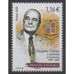 Andorre - 2020 - No 850 - Célébrités - Jacques Chirac