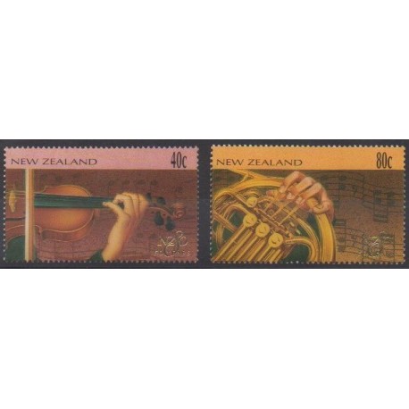 Nouvelle-Zélande - 1996 - No 1475/1476 - Musique