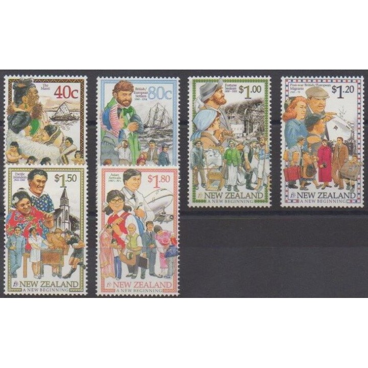 Acheter cette série de timbres de Nouvelle-Zélande de l'année 1998 (No 1598/1603).