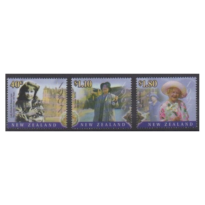 Acheter cette série de timbres de Nouvelle-Zélande de l'année 2000 (No 1783/1785).