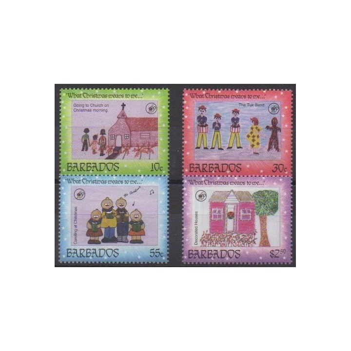 Acheter cette série de timbres de Barbade de l'année 1996 (No 952/955).