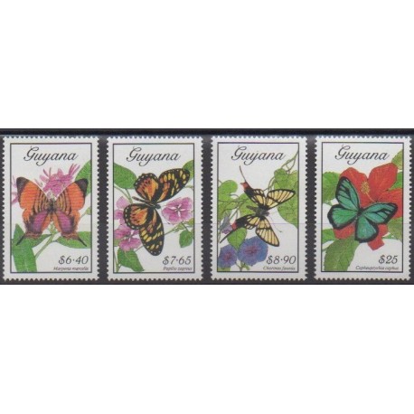 Guyana - 1989 - No 2148/2151 - Insectes