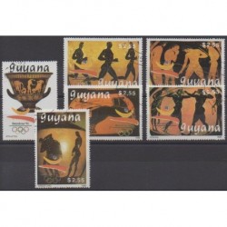 Guyana - 1989 - No 2151D/2151J - Jeux Olympiques d'été - Oblitérés