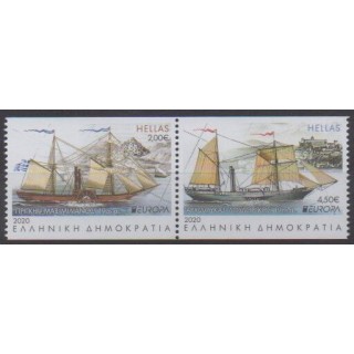 Acheter cette série de timbres de Grèce de l'année 2020 (No 3109a/3110a).