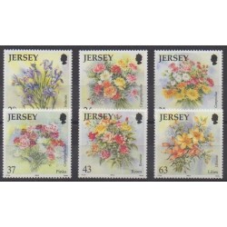 Jersey - 1998 - Nb 854/859 - Flowers