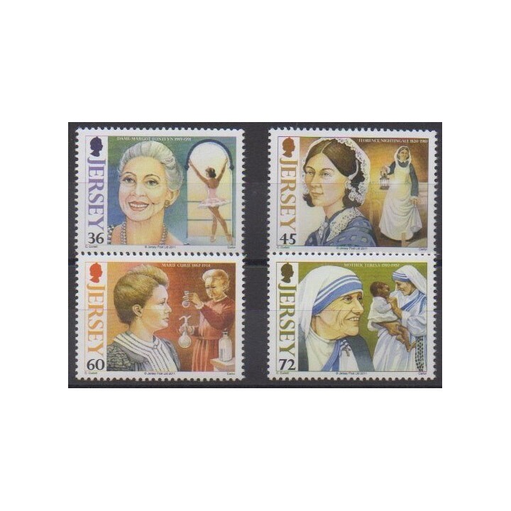 Acheter cette série de timbres de l'île de Jersey de l'année 2011 (No 1624/1627).
