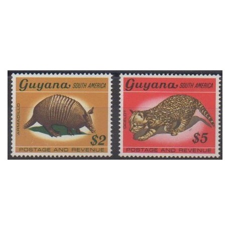 Guyana - 1968 - No 295/296 - Mammifères