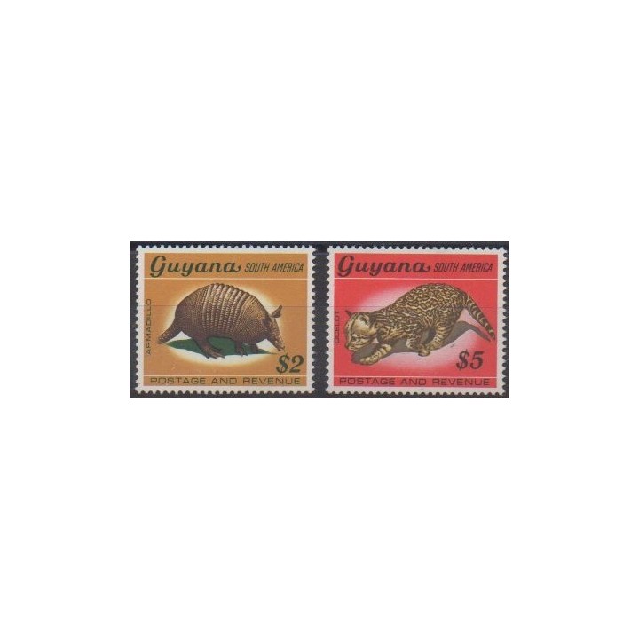 Acheter cette série de timbres de Guyana de l'année 1968 (No 295/296).