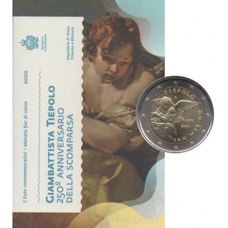 2 euro commémorative - San Marino - 2020 - 250th anniversary of the death of Giambattista Tiepolo - BU
