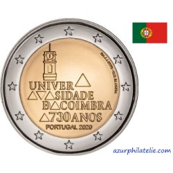 2 euro commémorative - Portugal - 2020 - 730 ans de la fondation de lUniversité de Coimbra - UNC