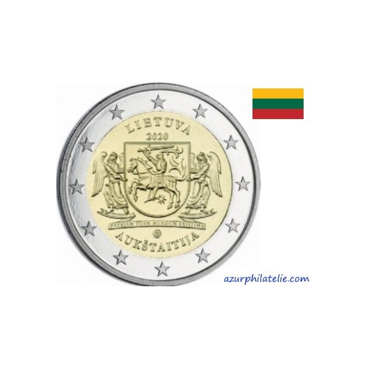 2 euro commémorative - Lituanie - 2020 - Auktaitija