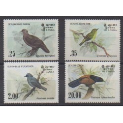 Sri Lanka - 1983 - No 660/663 - Oiseaux