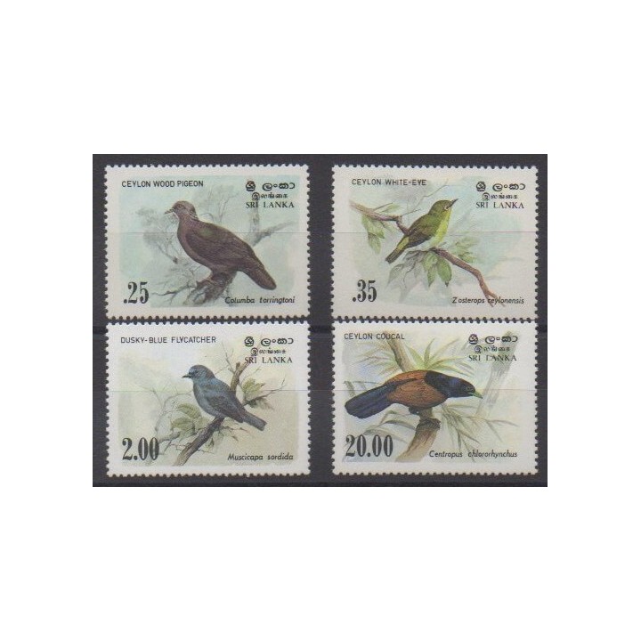 Acheter cette série de timbres duSri Lanka de l'année 1983 (No 660/663).