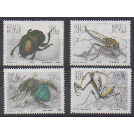 Sud-Ouest africain - 1987 - No 562/565 - Insectes