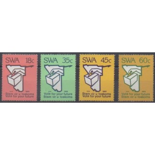 Buy this set of stamps of South-West Africa of the year 1989 (Nb 602/605).