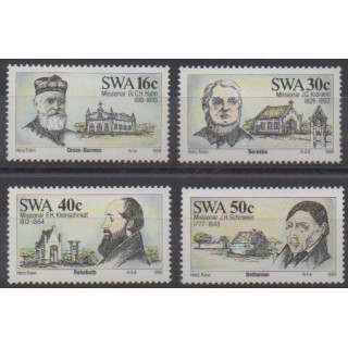 Acheter cette série de timbres du Sud-Ouest africain de l'année 1989 (No 590/593).