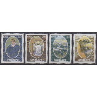 Acheter cette série de timbres du Sud-Ouest africain de l'année 1986 (No 549/552).