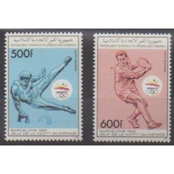Comores - 1989 - No PA275/PA276 - Jeux Olympiques d'été