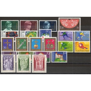 Timbres  - Liechtenstein - Année complète - 1975 - No 563/584