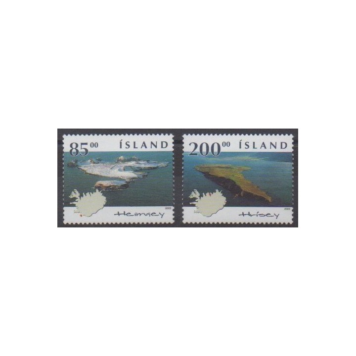 Buy this set of stamps of Iceland of the year 2003 (Nb 975/976).