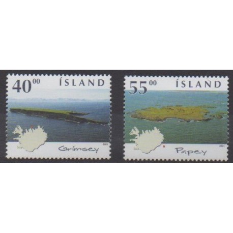 Islande - 2001 - No 921/922 - Sites