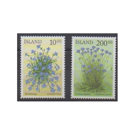 Islande - 2002 - No 945/946 - Fleurs