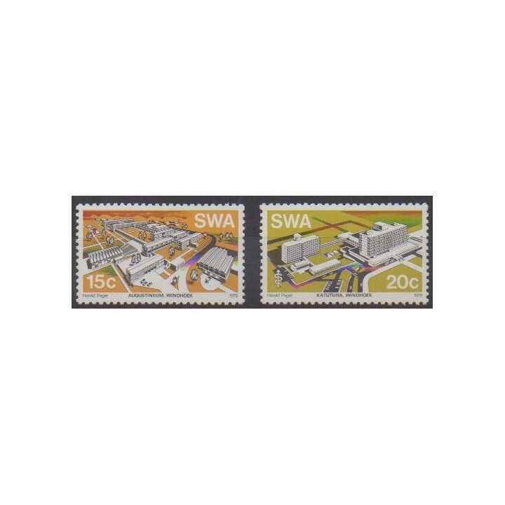 Acheter cette série de timbres du Sud-Ouest africain de l'année 1976 (No 368/369).