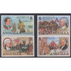 Anguilla - 2001 - Nb 988/991 - Various Historics Themes