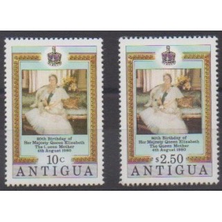 Buy this set of stamps of Antigua of the year 1980 (Nb 586/587).