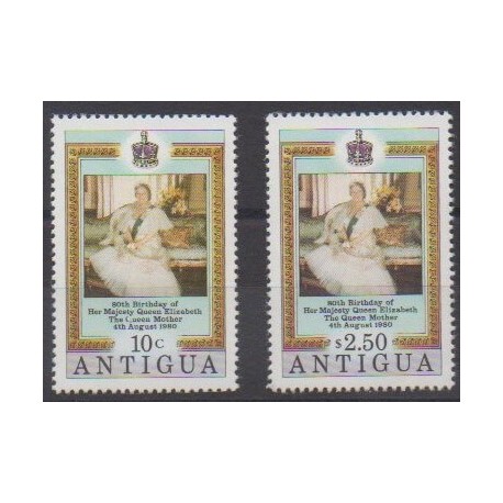 Antigua - 1980 - Nb 586/587 - Royalty