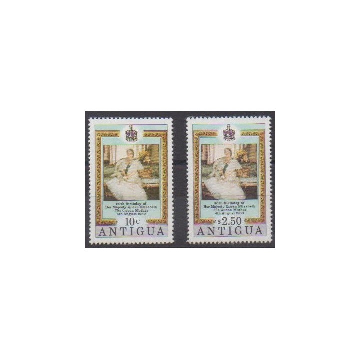 Buy this set of stamps of Antigua of the year 1980 (Nb 586/587).
