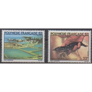 Acheter cette série de timbres de Polynésie de l'année 1980 (No 150/151).