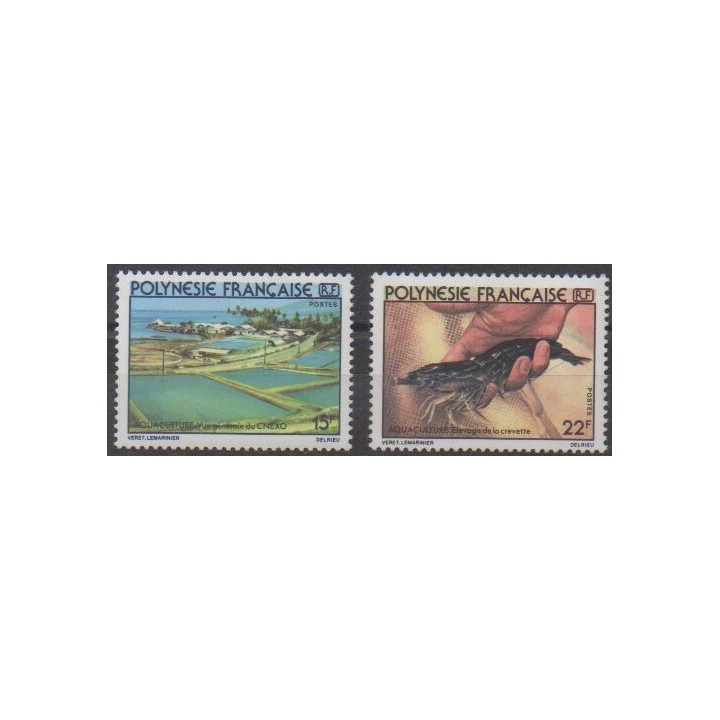 Acheter cette série de timbres de Polynésie de l'année 1980 (No 150/151).