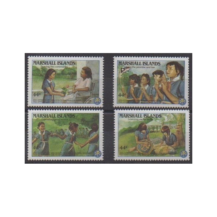 Buy this set of stamps of Marshall of the year 1986 (Nb 132/135).