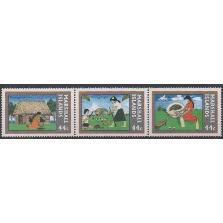 Buy this set of stamps of Marshall of the year 1987 (Nb 161/163).