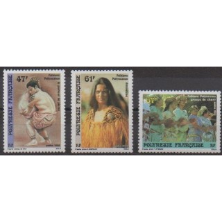 Acheter cette série de timbres de Polynésie de l'année 1989 (No 333/335).