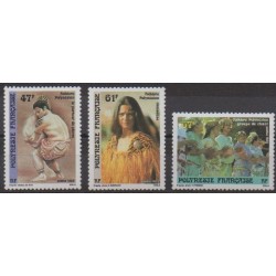 Polynésie - 1989 - No 333/335 - Folklore